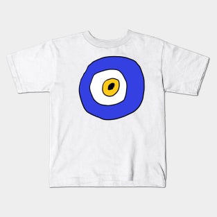 Nazar, Evil Eye, Amulet, Folkloric Beliefs, Blue Evil Eye Protection, Folkloric Designs Kids T-Shirt